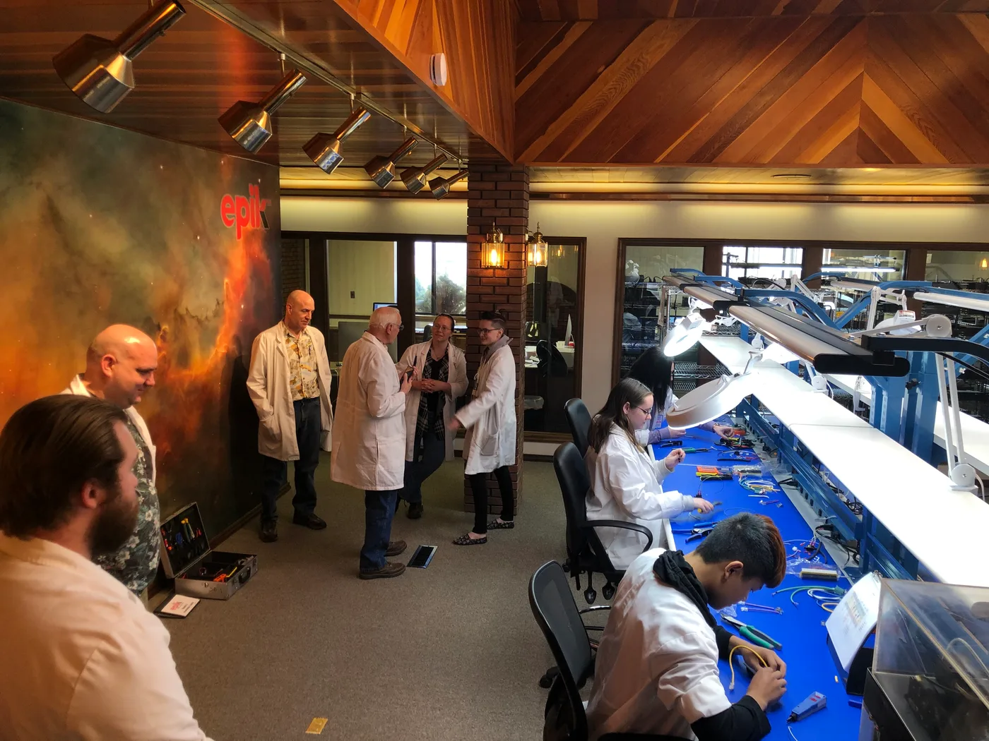 Manufacturing and assembly workspace at Swann Technologies